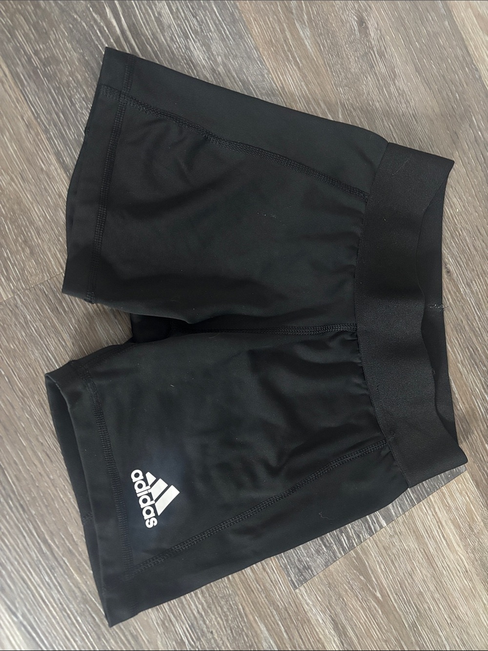 adidas Women's Black Athletic Training Shorts with Logo